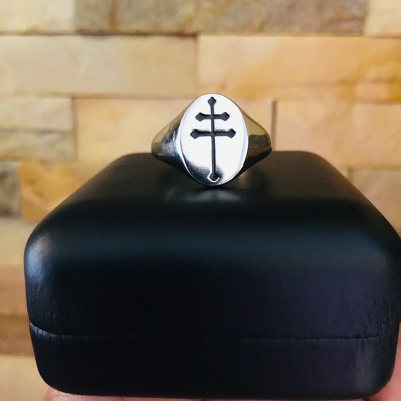 JOHNNY DEPP DOUBLE CROSS PIRATE RING NEW🔥 - Picture 7 of 10